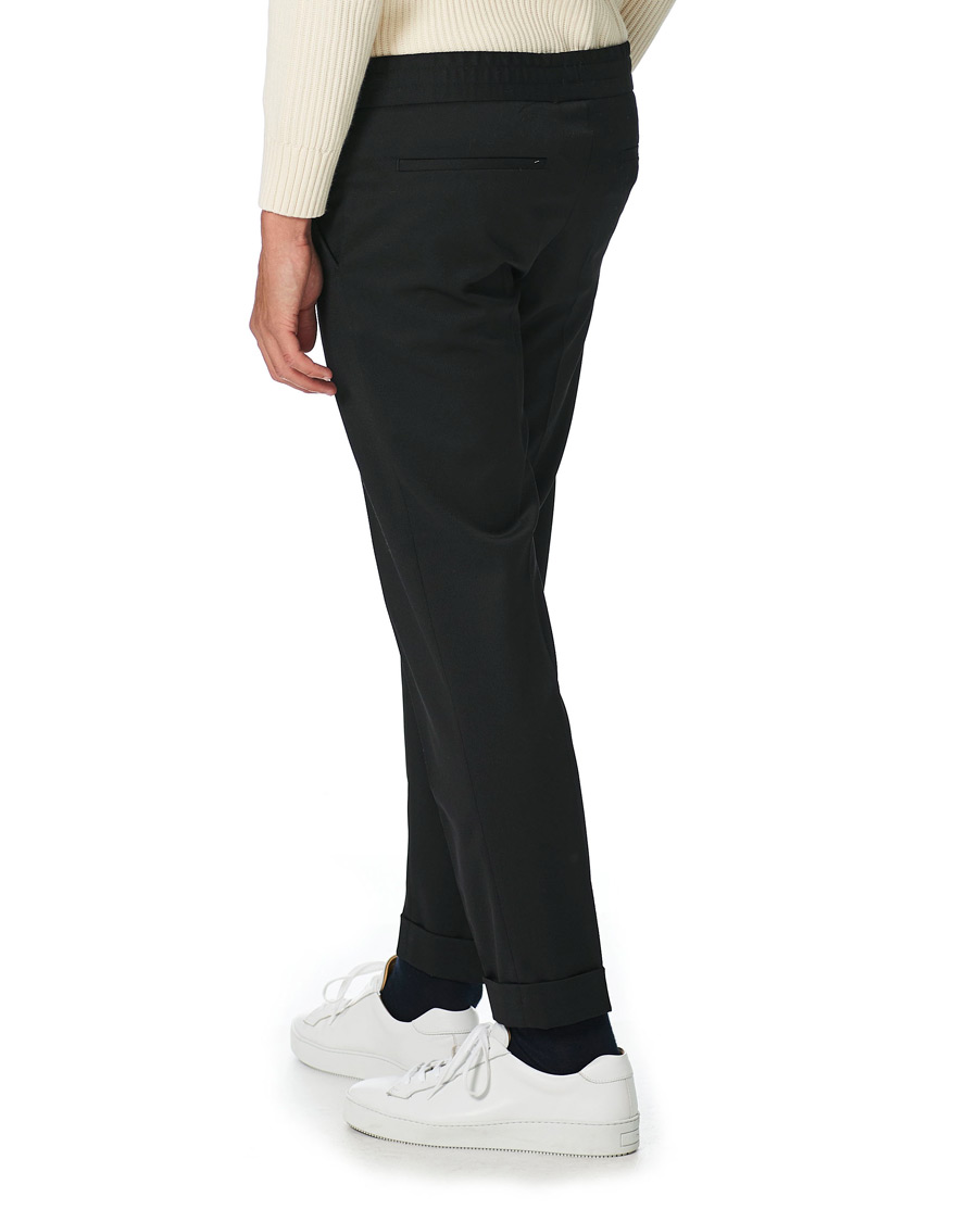 Heren | Broeken | Filippa K | Terry Gabardine Cropped Turn Up Trousers Black