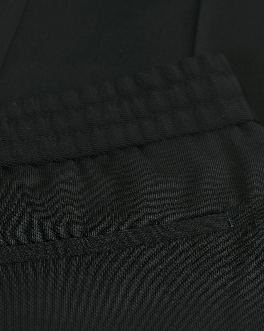 Heren | Broeken | Filippa K | Terry Gabardine Cropped Turn Up Trousers Black