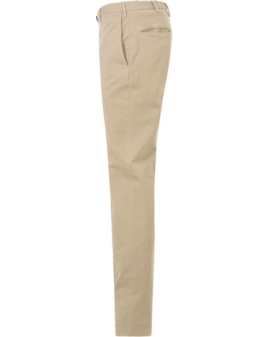 Heren | Broeken | Incotex | Slim Fit Comfort Garment Dyed Washed Chino Stone