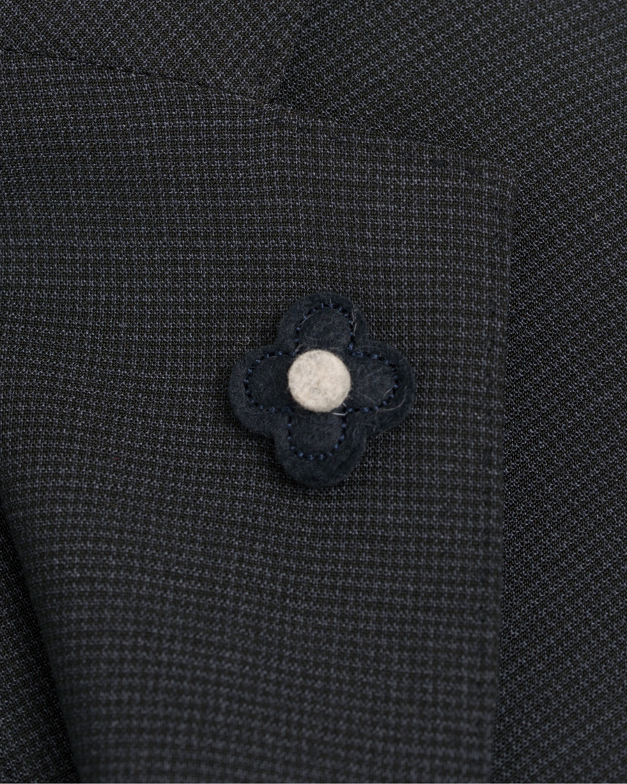 Homme | Costumes | Lardini | Travelling Micro Check Suit Navy