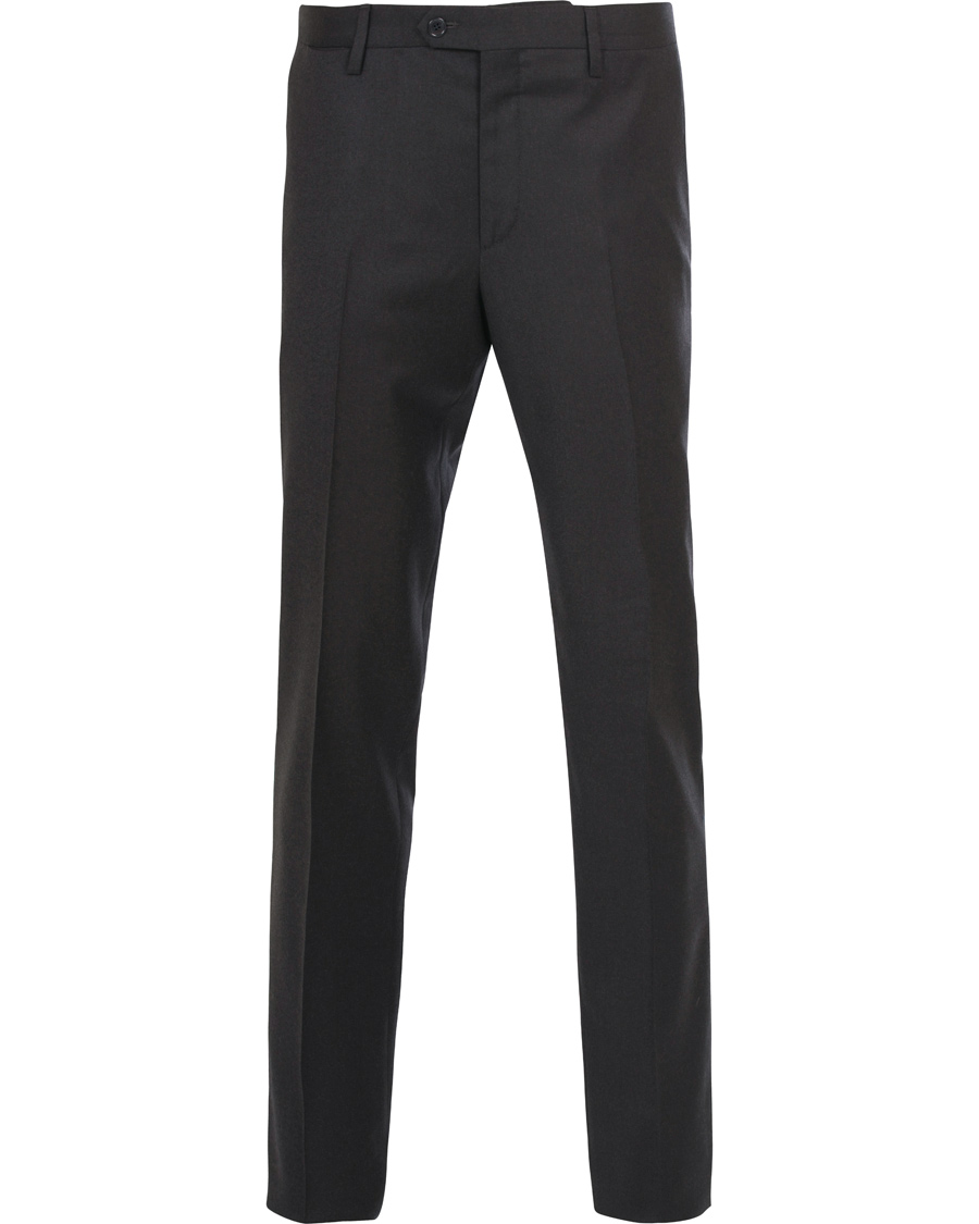 Homme | Costumes | Lardini | Travelling Flannel Suit Dark Grey