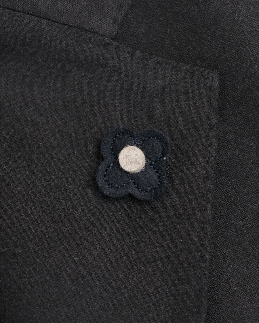 Homme | Costumes | Lardini | Travelling Flannel Suit Dark Grey