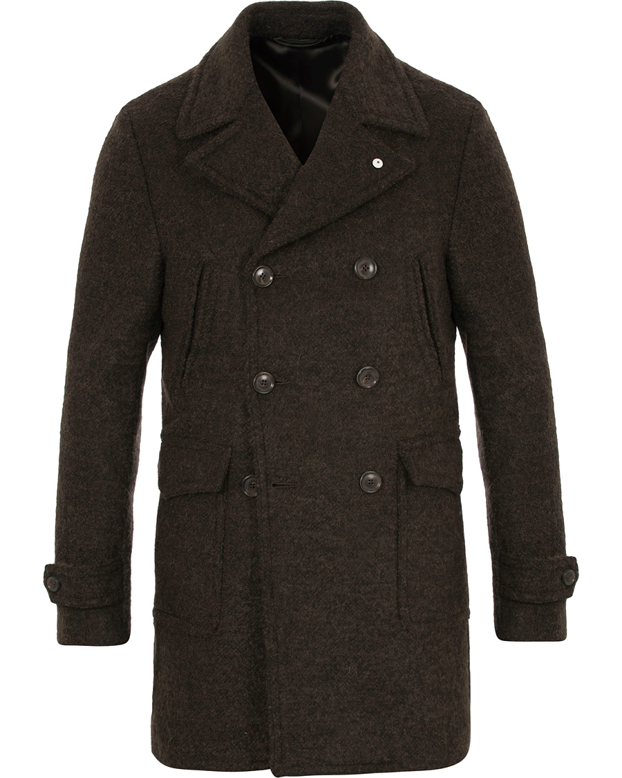 Homme | Manteaux Et Vestes | L.B.M. 1911 | Wool Double Breasted Coat Brown