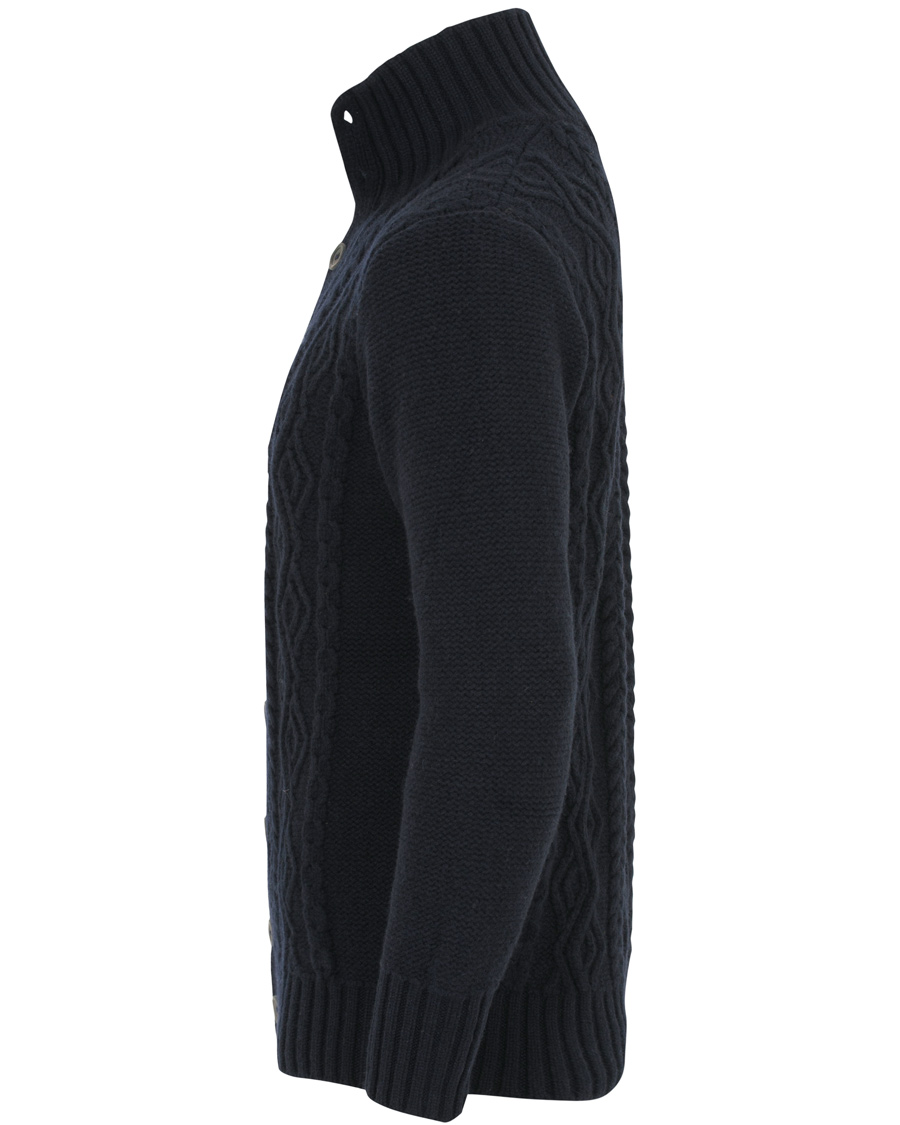 Homme | Pulls Et Tricots | Inis Meáin | Button Front Wool Cardigan Nocturne