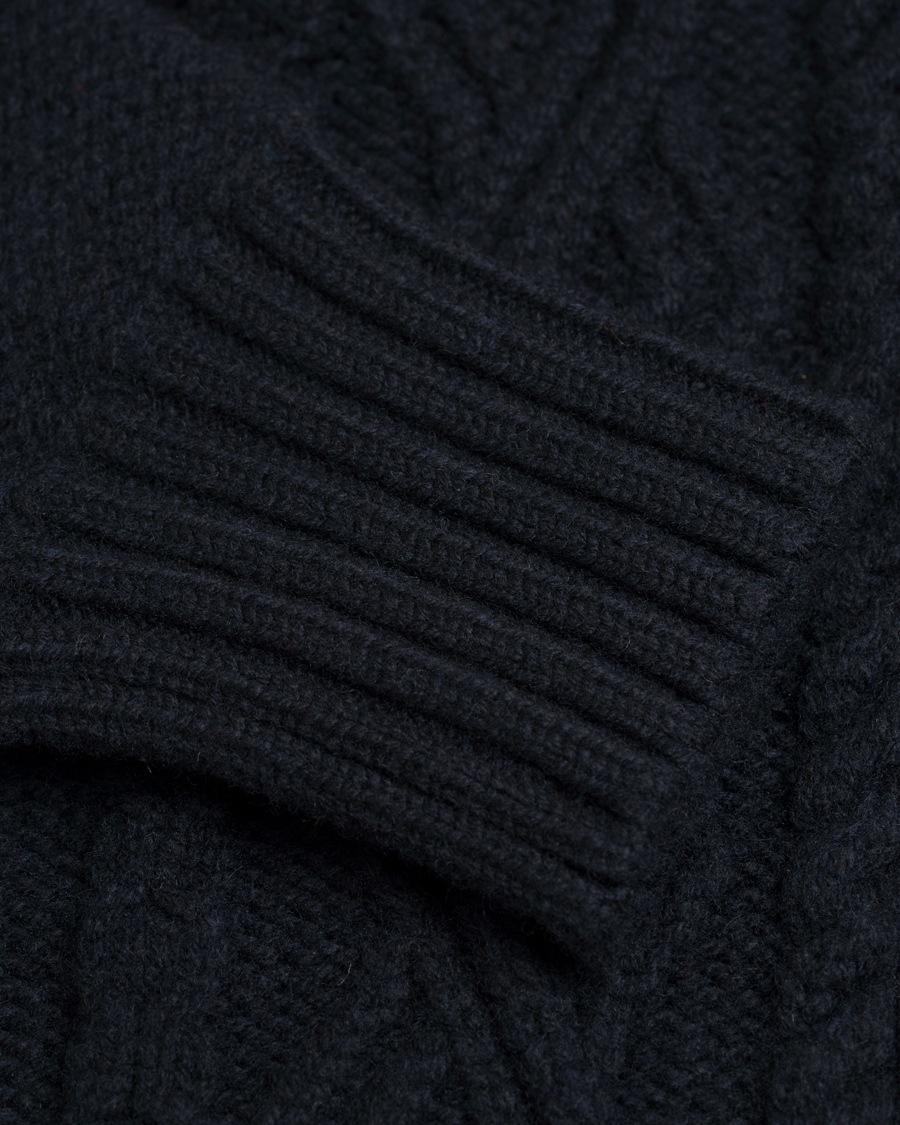 Homme | Pulls Et Tricots | Inis Meáin | Button Front Wool Cardigan Nocturne