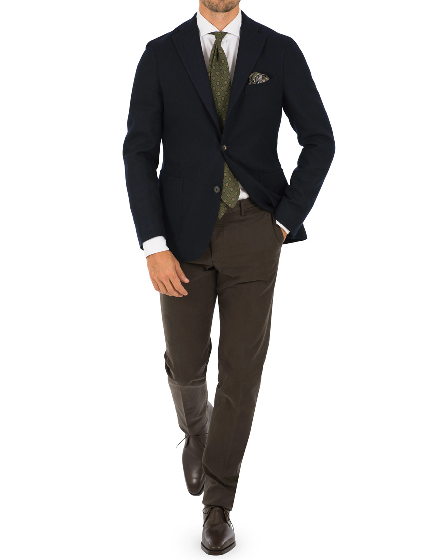 Homme | Blazers | Boglioli | K Jacket Structured Wool Blazer Navy