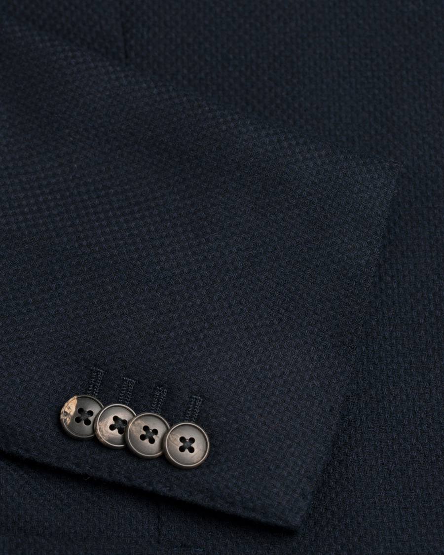 Homme | Blazers | Boglioli | K Jacket Structured Wool Blazer Navy