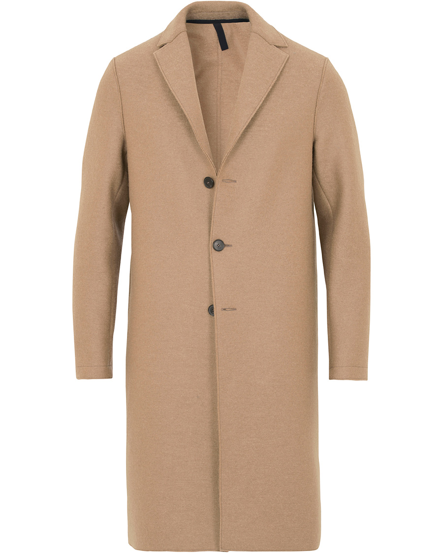 Homme | Manteaux Et Vestes | Harris Wharf London | Wool Raw Edge Overcoat Camel