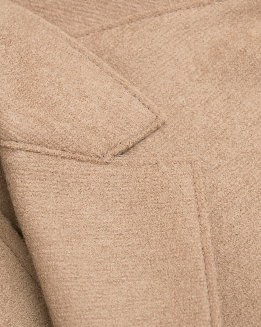Homme | Manteaux Et Vestes | Harris Wharf London | Wool Raw Edge Overcoat Camel
