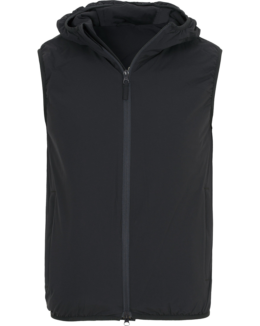 Homme | Manteaux Et Vestes | Aspesi | Stretch Hooded Vest Dark Navy