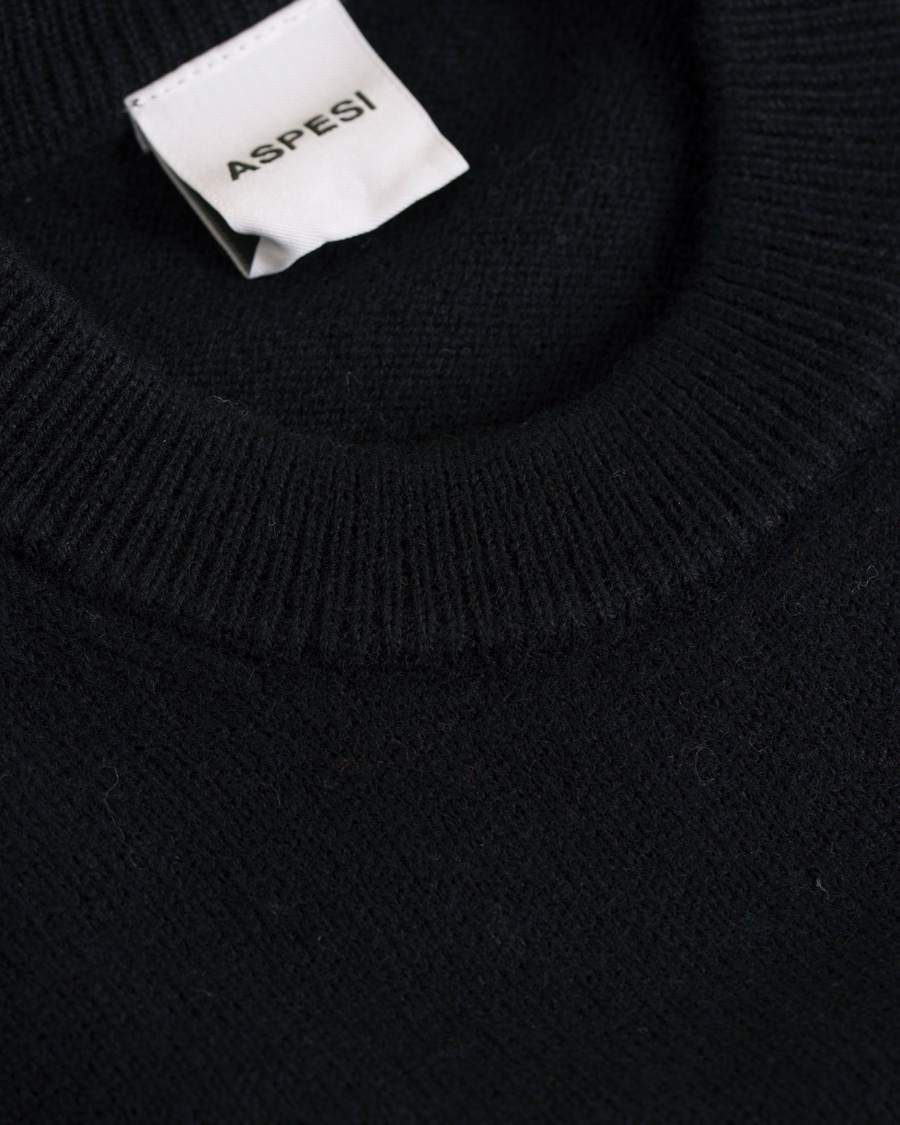 Homme | Pulls Et Tricots | Aspesi | Wool Crew Neck Navy