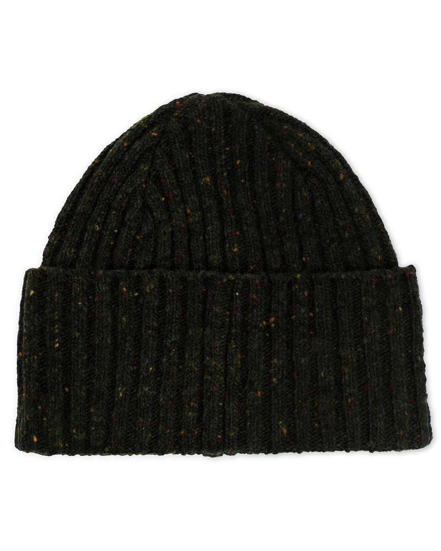 Homme | Drake's Donegal Merino Wool Hat Dark Green | Drake's | Donegal Merino Wool Hat Dark Green