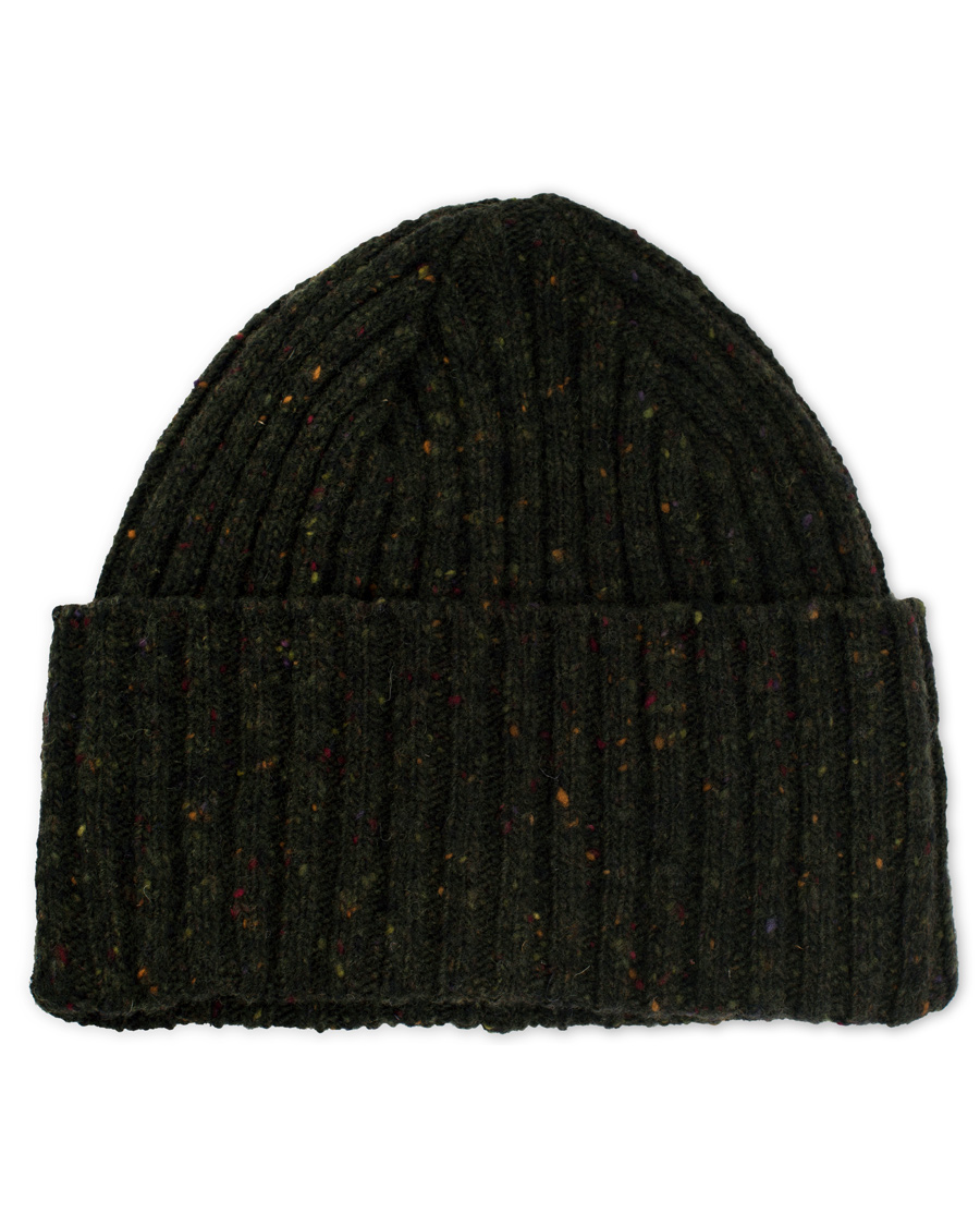 Homme | Drake's Donegal Merino Wool Hat Dark Green | Drake's | Donegal Merino Wool Hat Dark Green