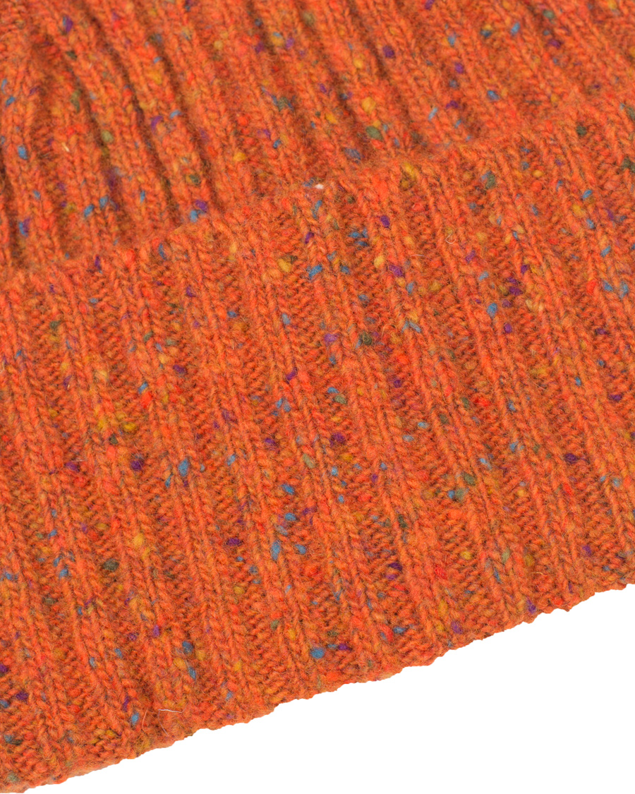 Homme | Drake's Donegal Merino Wool Hat Orange | Drake's | Donegal Merino Wool Hat Orange