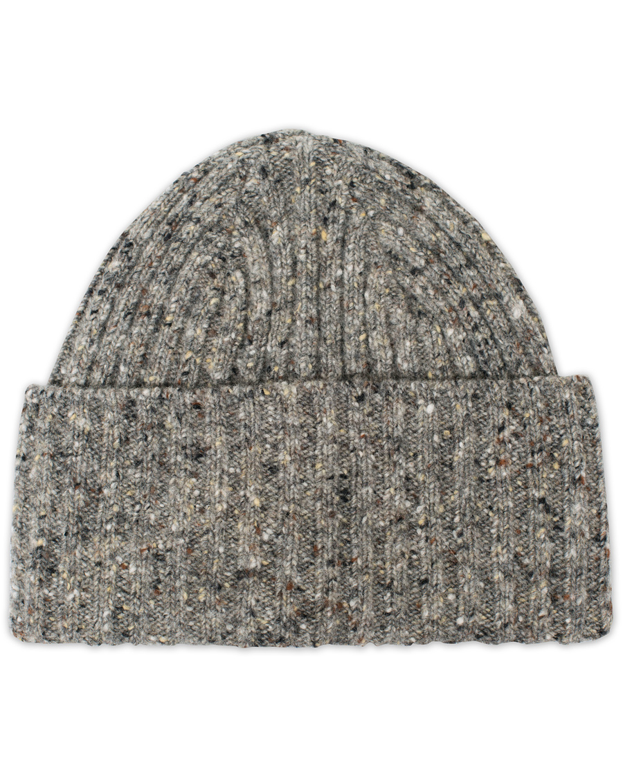 Homme | Drake's Donegal Merino Wool Hat Light Grey | Drake's | Donegal Merino Wool Hat Light Grey