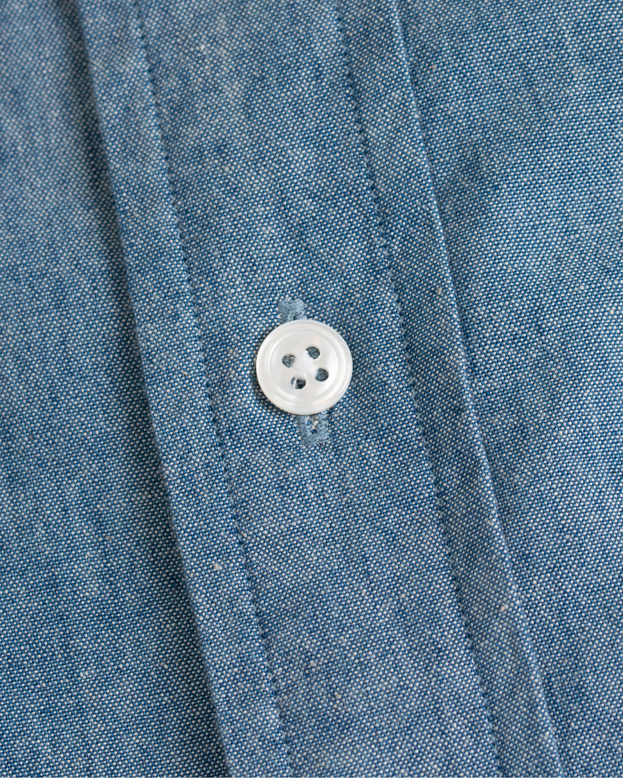 Homme | Chemises | Drake's | Slim Fit Chambray Button Down Shirt Light