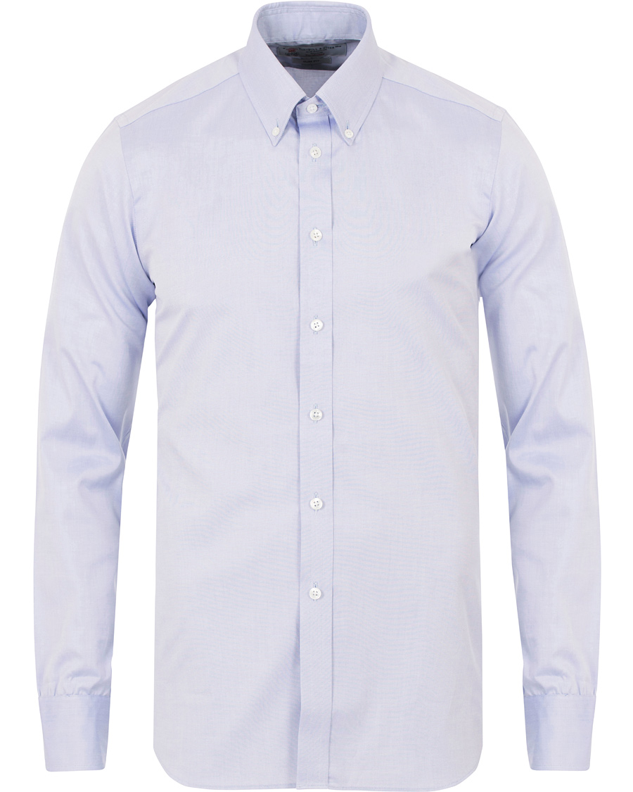 Homme | Chemises | Turnbull & Asser | Slim Fit Button Down Oxford Shirt Light Blue