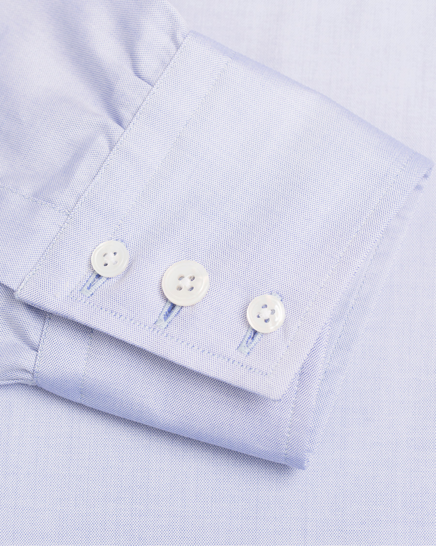 Homme | Chemises | Turnbull & Asser | Slim Fit Button Down Oxford Shirt Light Blue