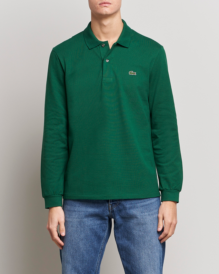 Heren | Polo's | Lacoste | Original Long Sleeve Polo Piké Green