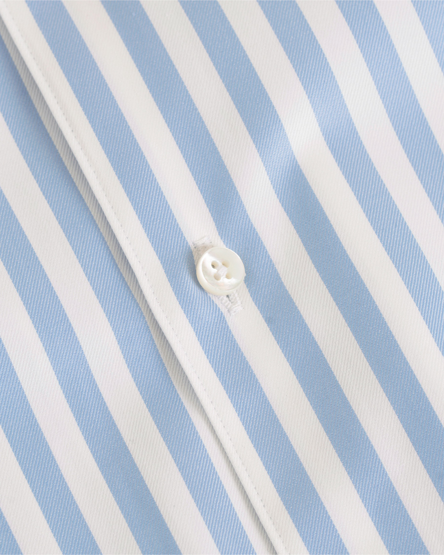 Homme | Chemises | Stenströms | Slimline Striped Shirt White/Blue