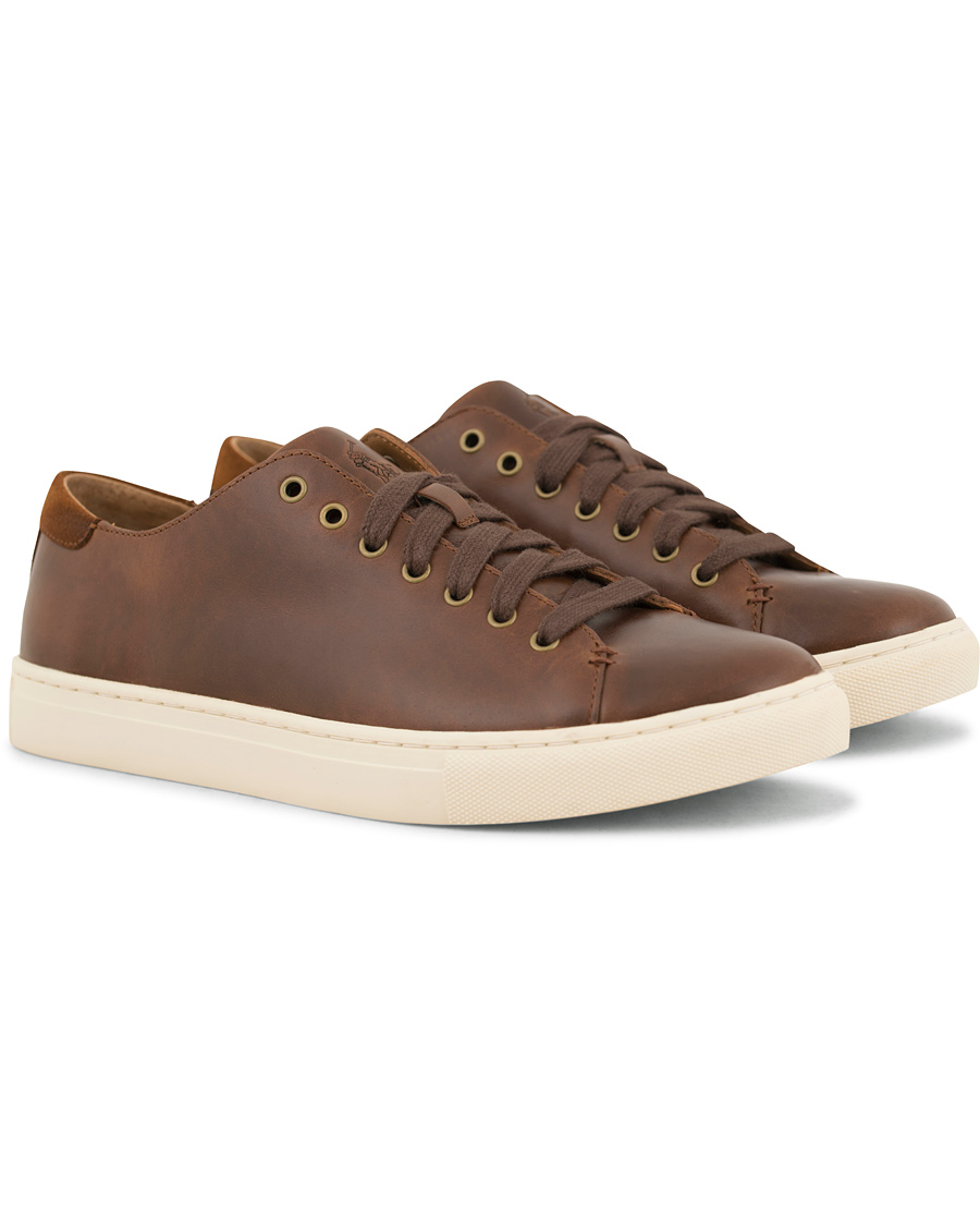 Homme | Polo Ralph Lauren Jermain Sneaker Deep Tan Calf | Polo Ralph Lauren | Jermain Sneaker Deep Tan Calf
