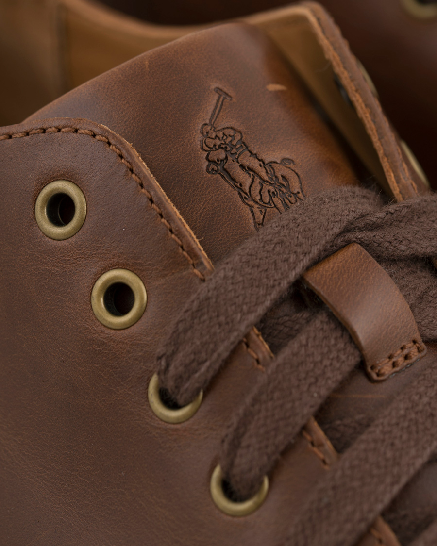 Homme | Polo Ralph Lauren Jermain Sneaker Deep Tan Calf | Polo Ralph Lauren | Jermain Sneaker Deep Tan Calf