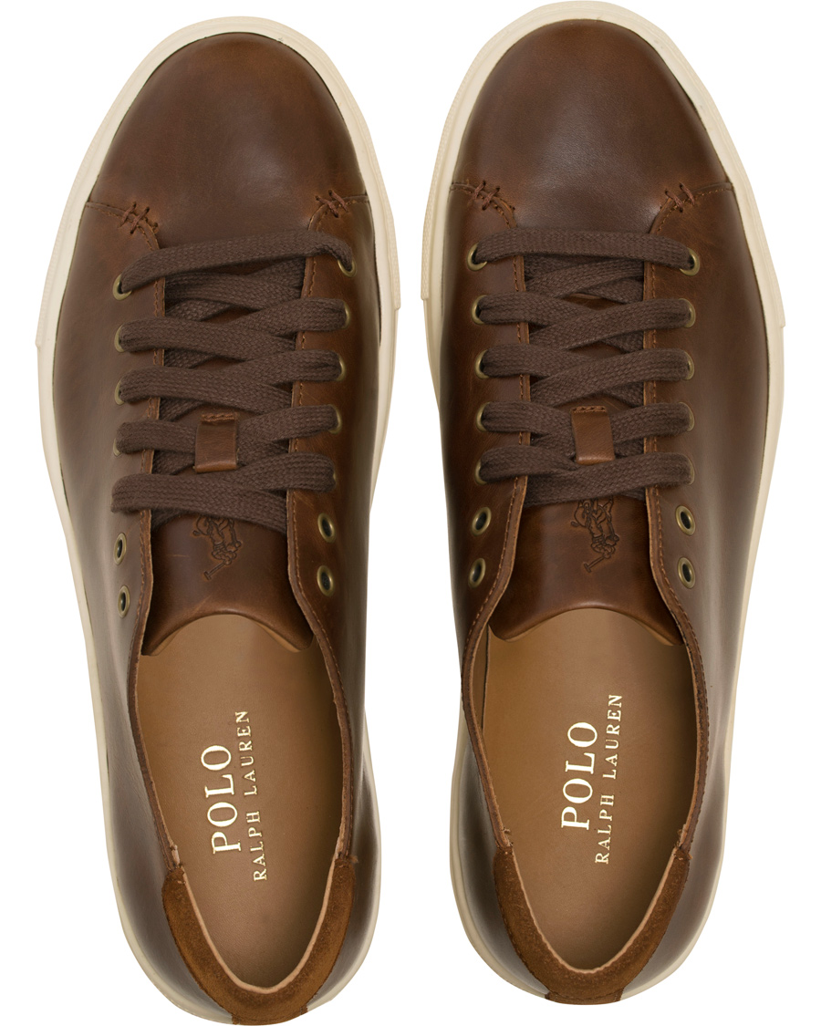 Homme | Polo Ralph Lauren Jermain Sneaker Deep Tan Calf | Polo Ralph Lauren | Jermain Sneaker Deep Tan Calf
