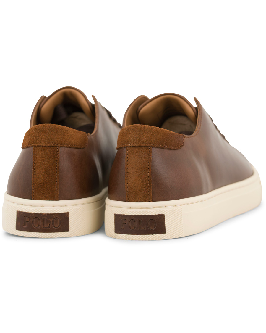 Homme | Polo Ralph Lauren Jermain Sneaker Deep Tan Calf | Polo Ralph Lauren | Jermain Sneaker Deep Tan Calf