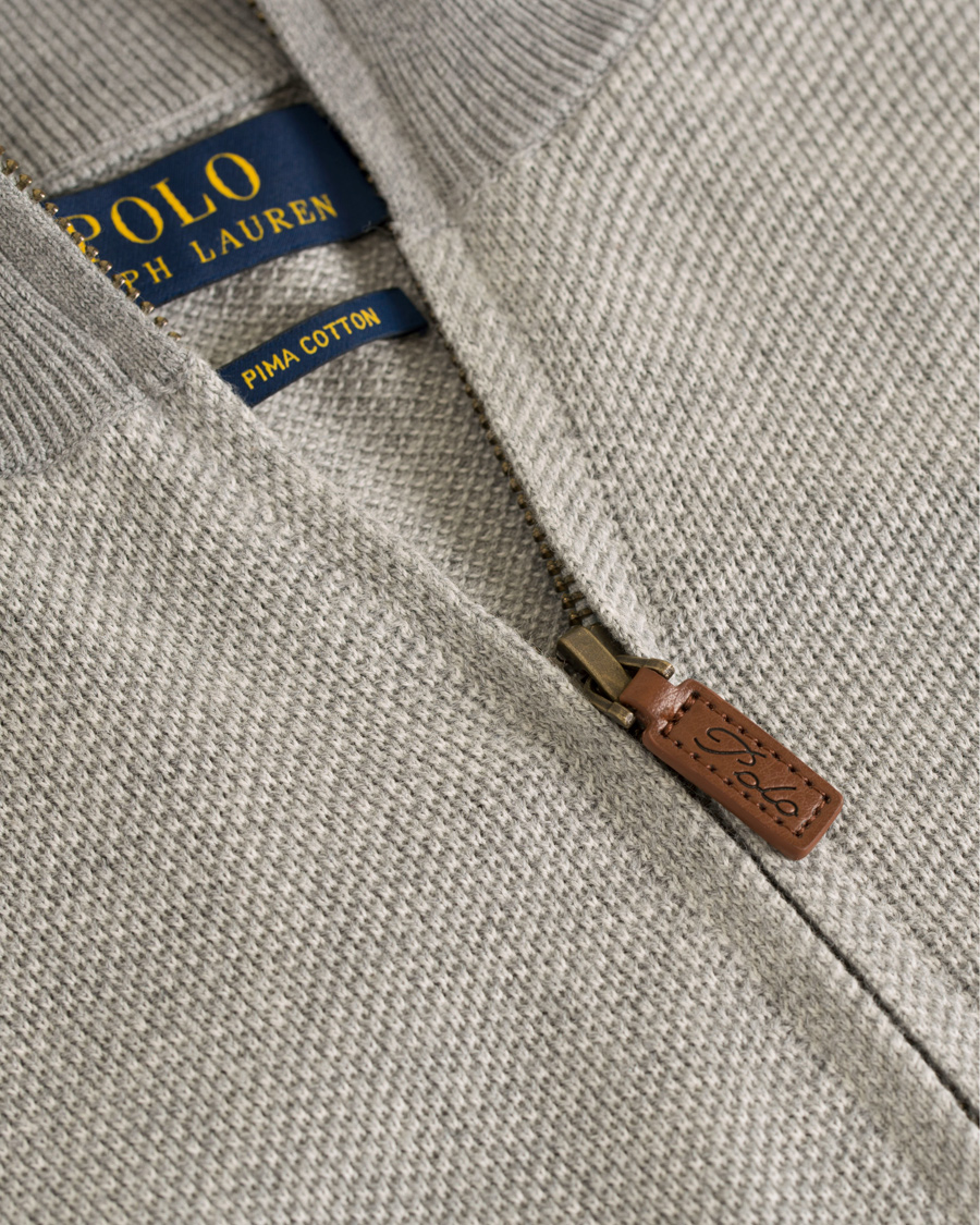 Heren | Truien | Polo Ralph Lauren | Texture Half Zip Grey