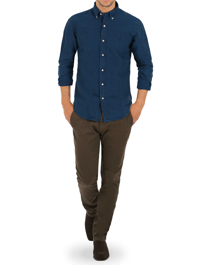 Heren | Overhemden | Polo Ralph Lauren | Core Fit Garment Dyed Oxford Shirt Indigo