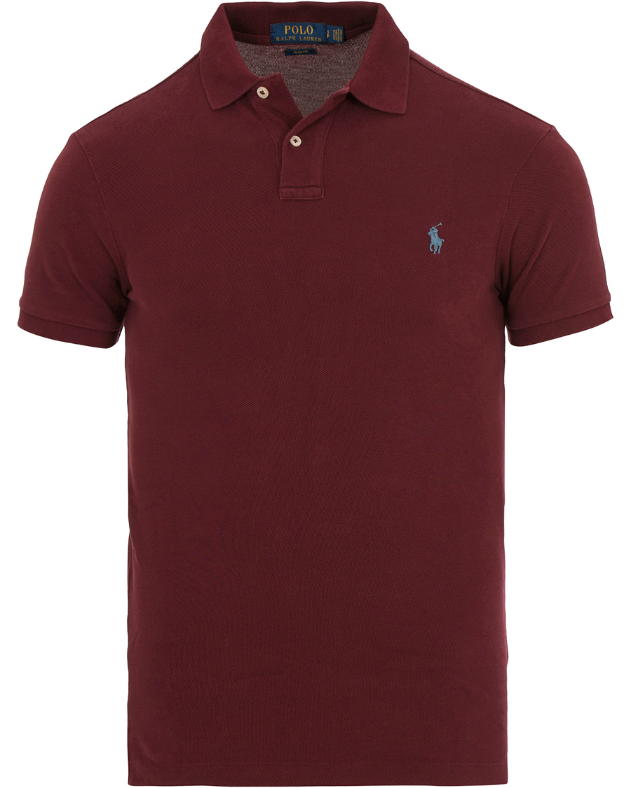 Homme | Polos | Polo Ralph Lauren | Slim Fit Pima Cotton Polo Fall Burgundy
