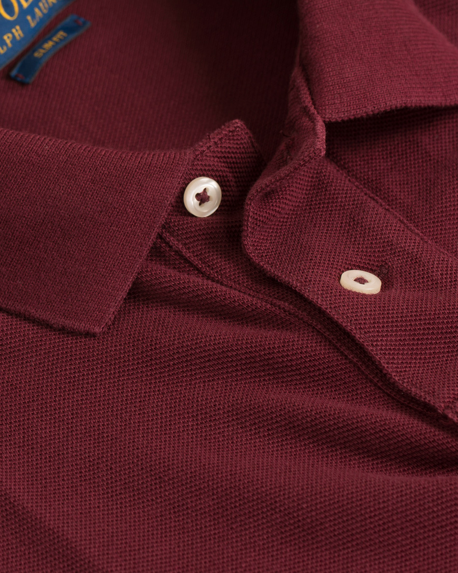 Homme | Polos | Polo Ralph Lauren | Slim Fit Pima Cotton Polo Fall Burgundy