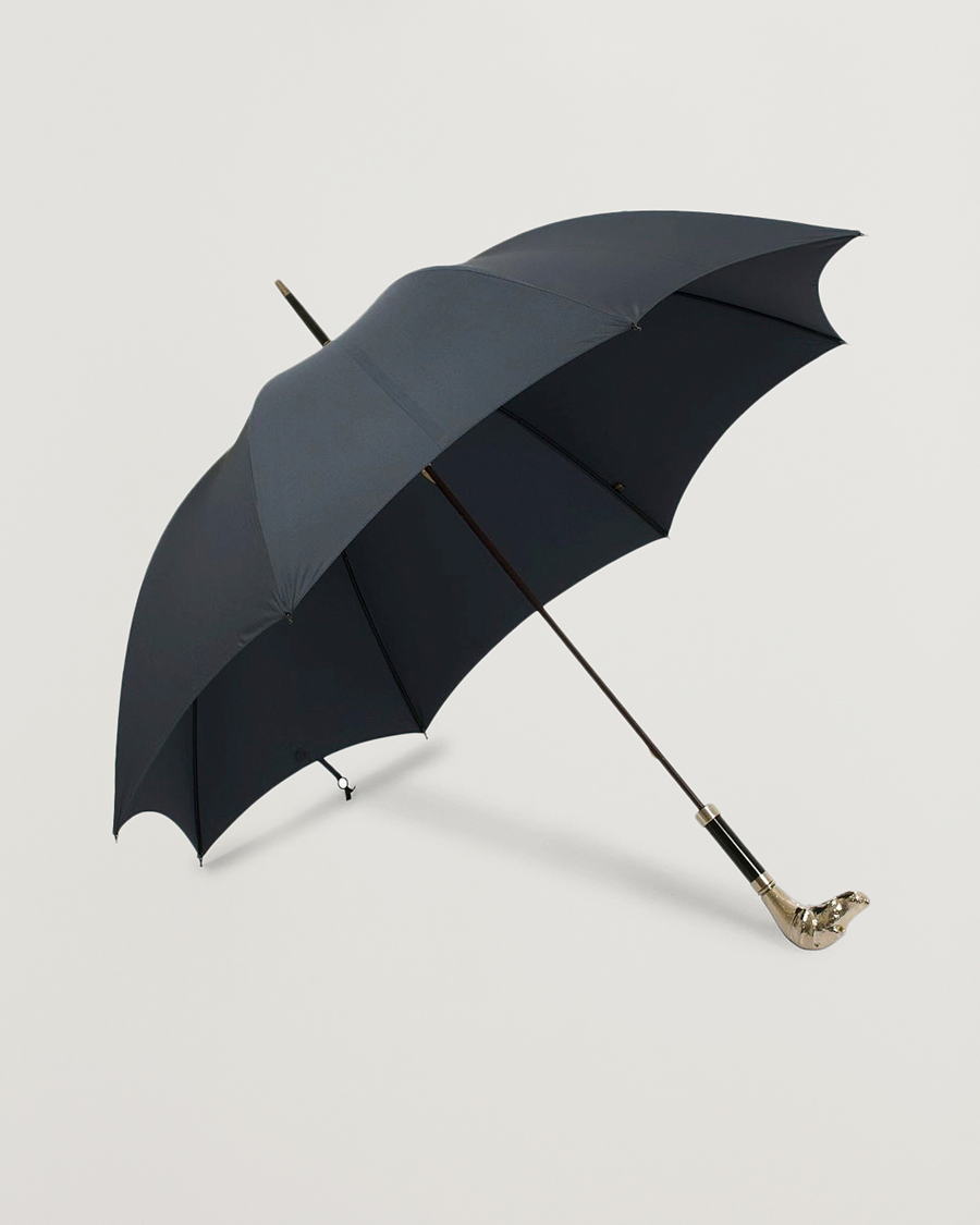 Homme | Fox Umbrellas Silver Dog Umbrella Navy | Fox Umbrellas | Silver Dog Umbrella Navy