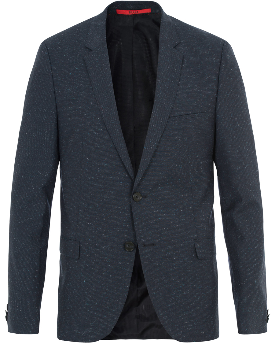 Homme | Costumes | HUGO | Arti Hesten Wool/Silk Donegal Suit Navy