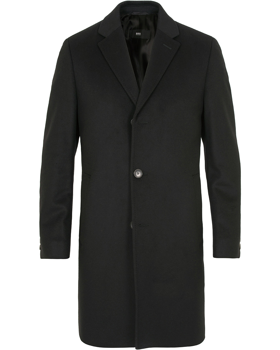Homme | Manteaux Et Vestes | BOSS BLACK | BOSS Stratus Wool/Cashmere Coat Black
