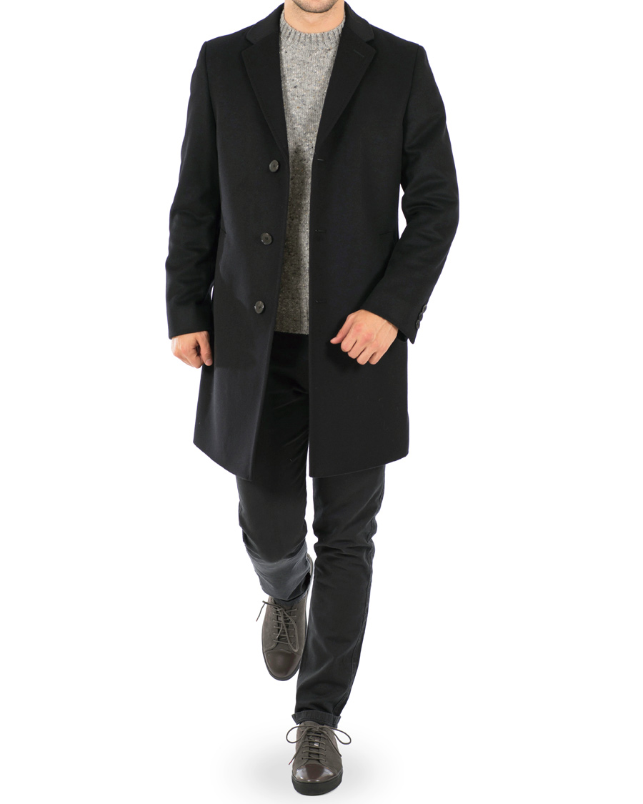 Homme | Manteaux Et Vestes | BOSS BLACK | BOSS Stratus Wool/Cashmere Coat Black