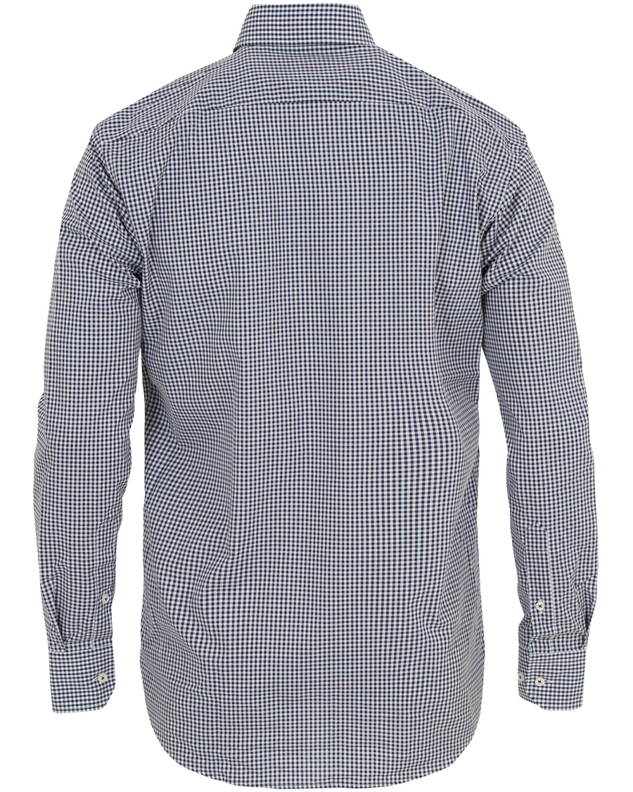 Heren | Overhemden | BOSS BLACK | BOSS Glent Slim Fit Check Contrast Shirt Blue