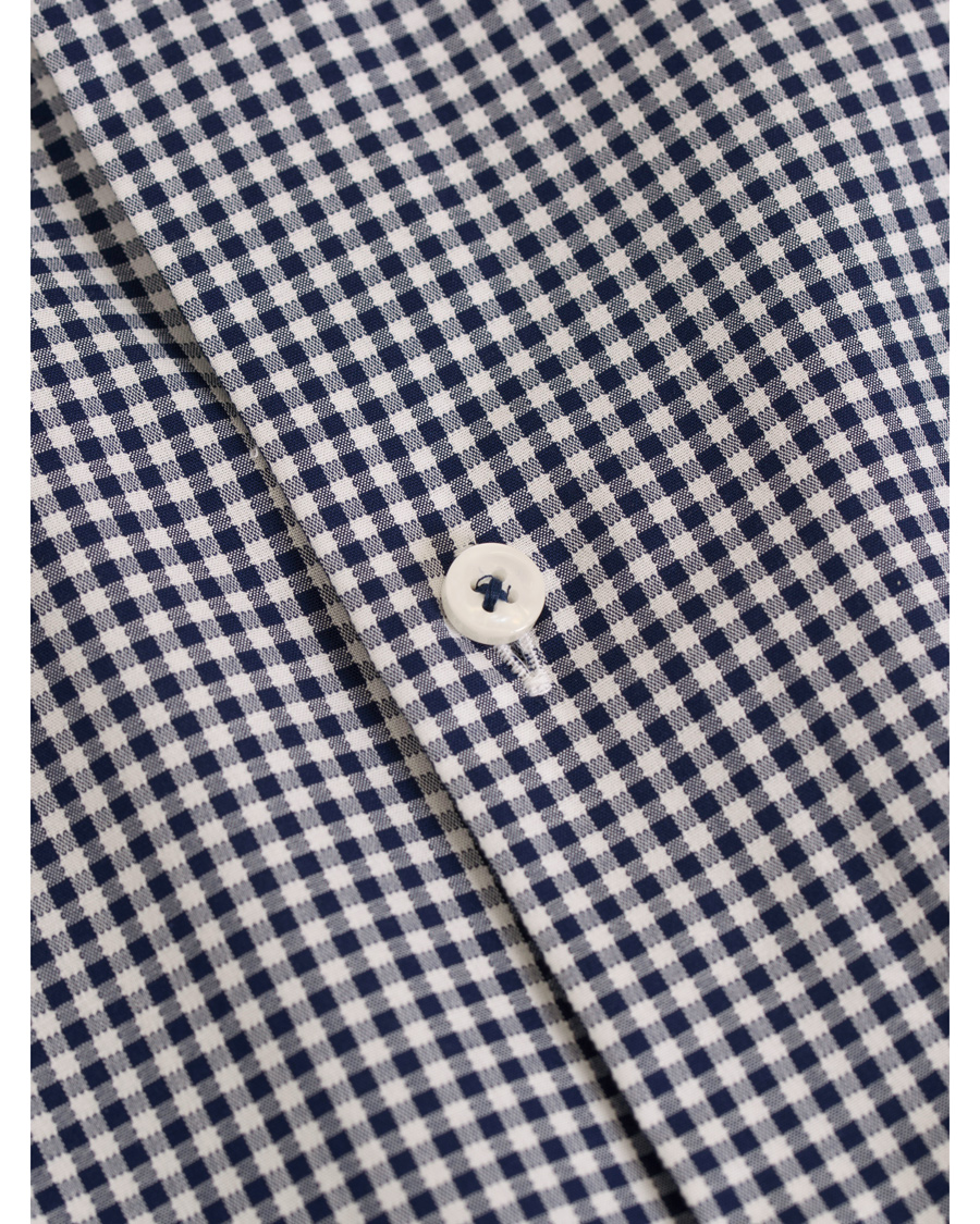 Heren | Overhemden | BOSS BLACK | BOSS Glent Slim Fit Check Contrast Shirt Blue