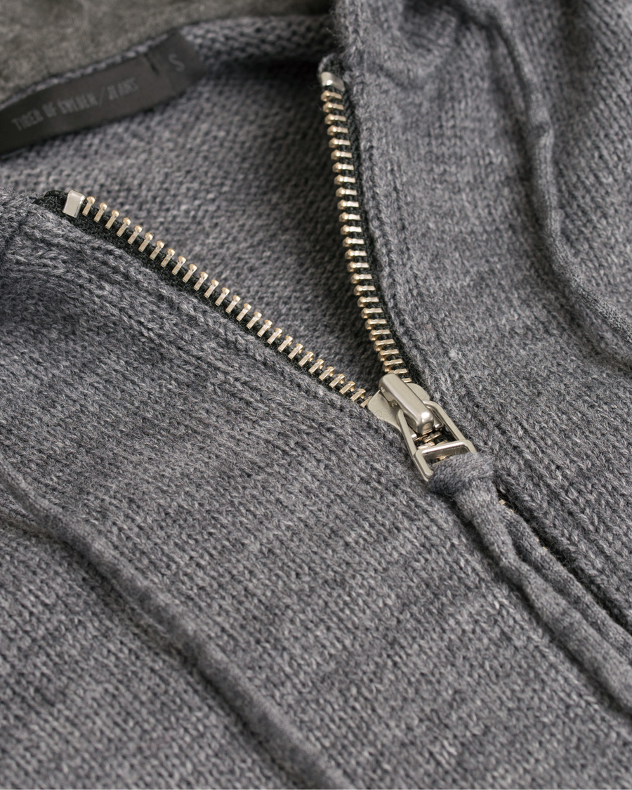 Homme | Pulls Et Tricots | Tiger of Sweden Jeans | Syl Plain Full Zip Hoodie Grey