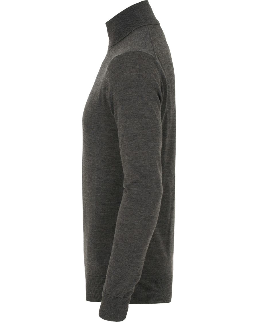 Heren | Truien | Tiger of Sweden | Visavi Extra Fine Merino Polo Dark Grey