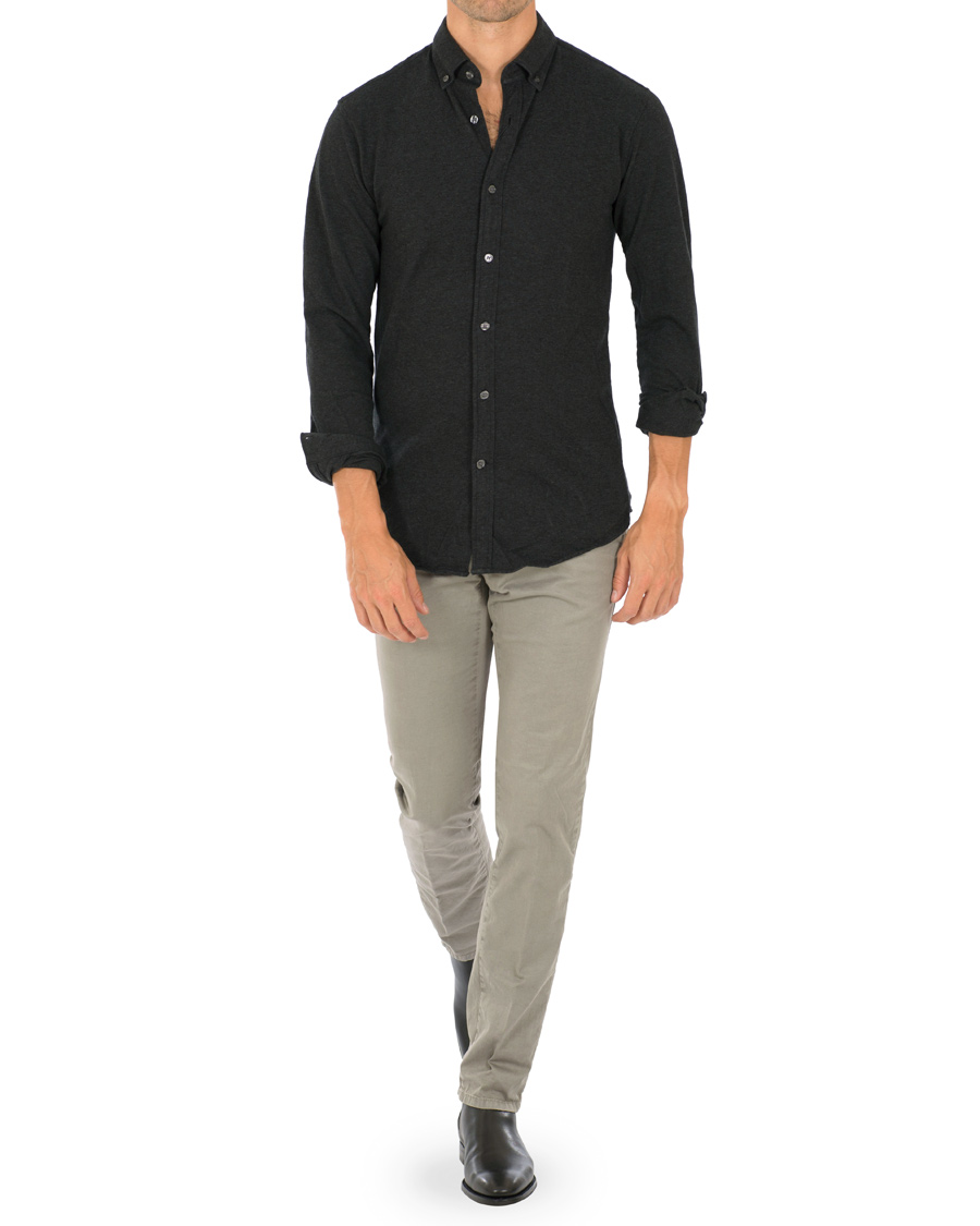 Homme | Chemises | Tiger of Sweden | Donald Pique Shirt Charcoal