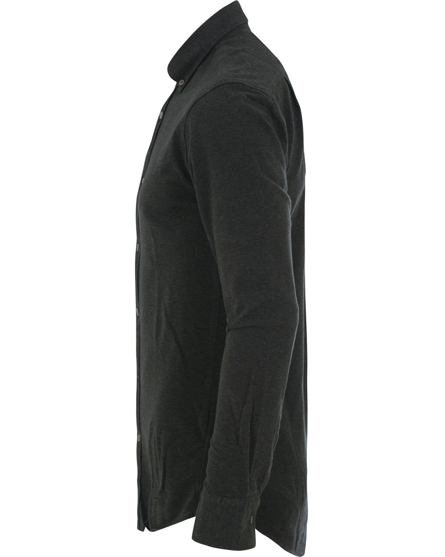 Homme | Chemises | Tiger of Sweden | Donald Pique Shirt Charcoal
