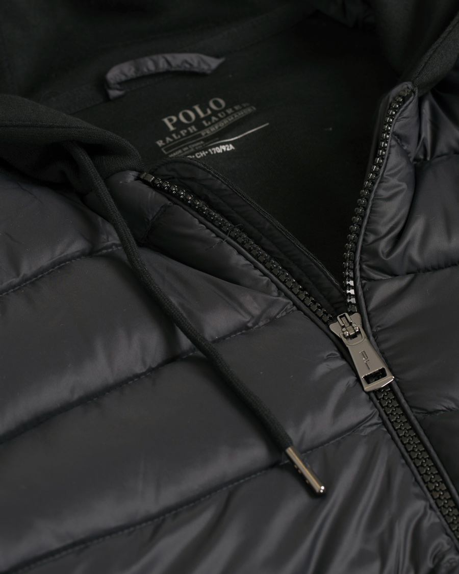 Homme | Manteaux Et Vestes | Polo Ralph Lauren | Hybrid Down Full Zip Hood Jacket Black