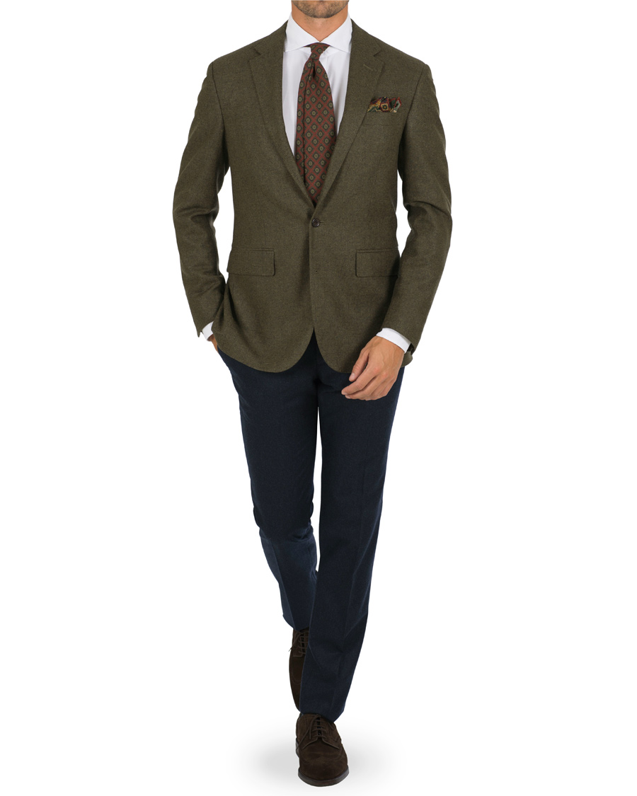 Heren | Blazers | Polo Ralph Lauren | Clothing 1 Thickeweave Lambswool Blazer Olive