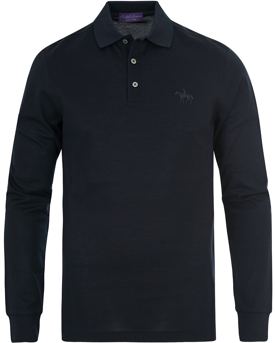 Homme | Pulls Et Tricots | Ralph Lauren Purple Label | Long Sleeve Polo Classic Chairman Navy
