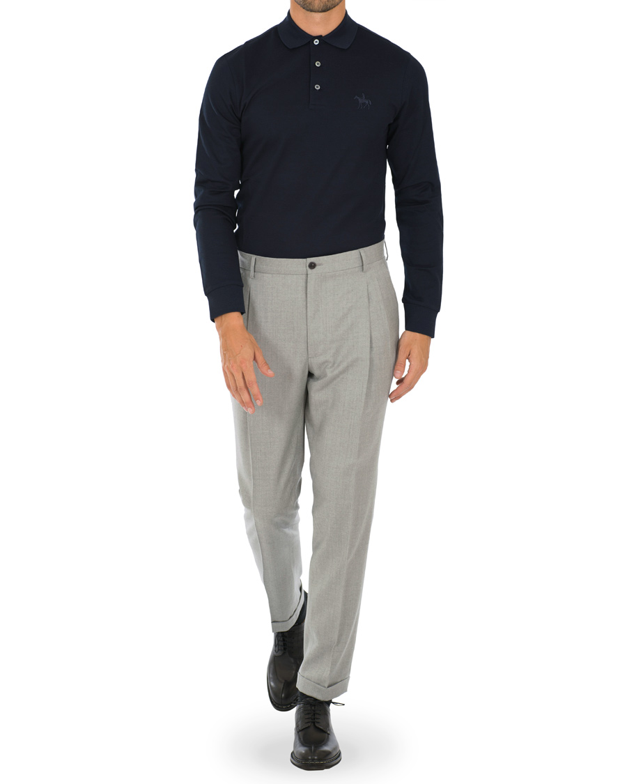Homme | Pulls Et Tricots | Ralph Lauren Purple Label | Long Sleeve Polo Classic Chairman Navy