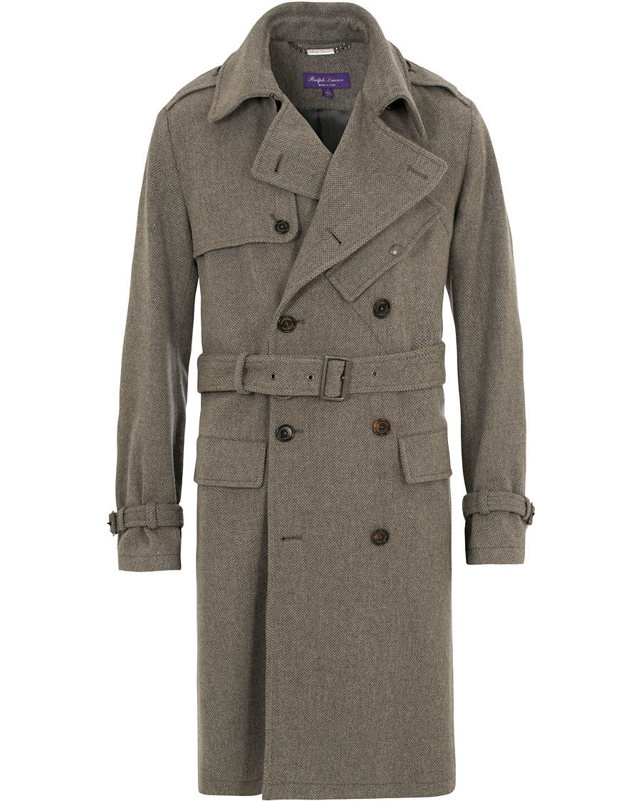 Heren | Jassen | Ralph Lauren Purple Label | Ingleton Trenchcoat Light Grey Melange