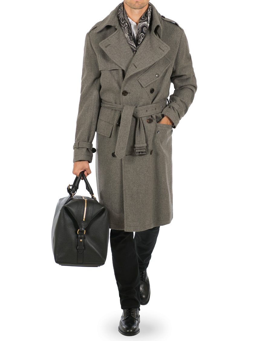 Heren | Jassen | Ralph Lauren Purple Label | Ingleton Trenchcoat Light Grey Melange