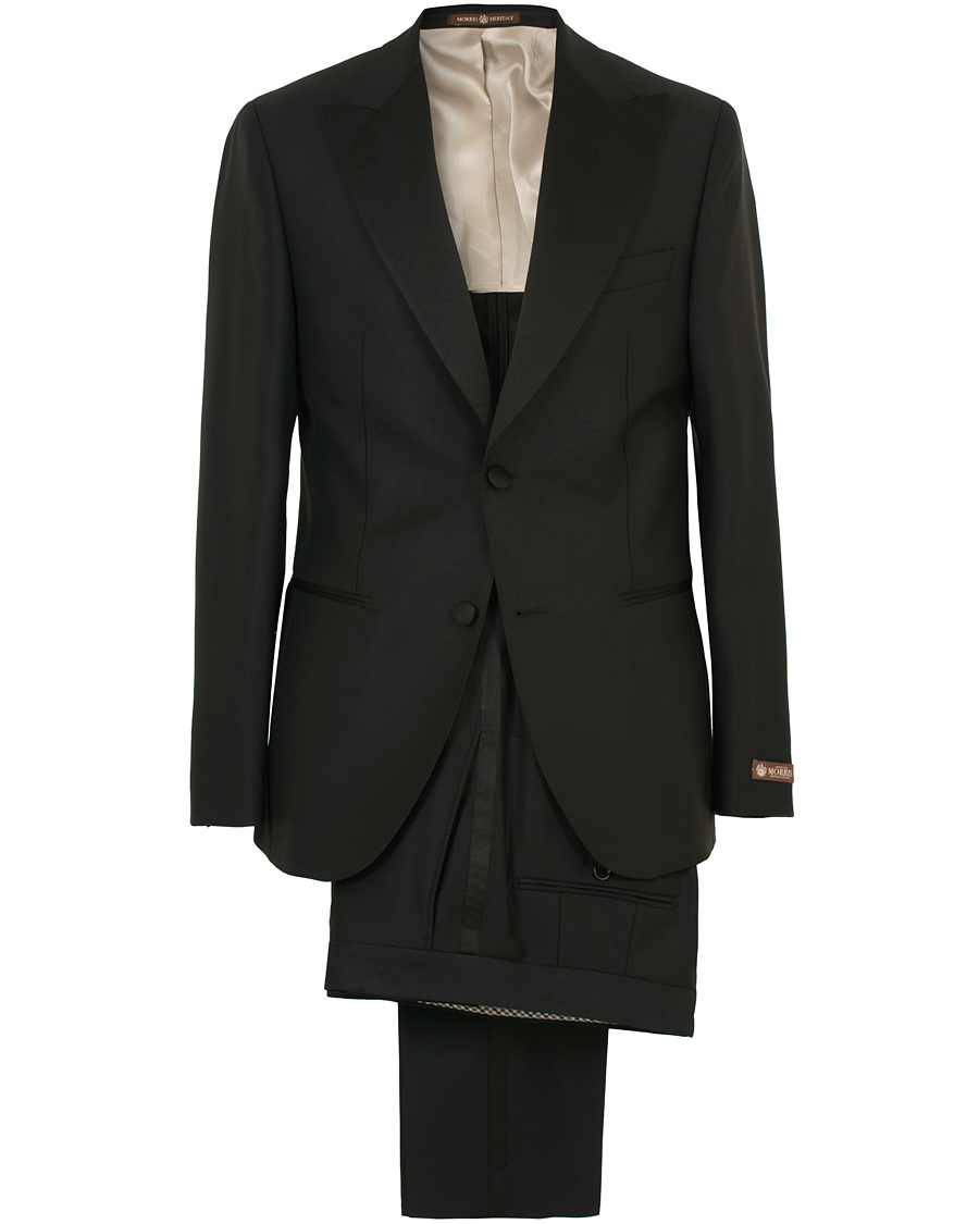 Homme | Costumes | Morris Heritage | Mike Peak Lapel Tuxedo Black