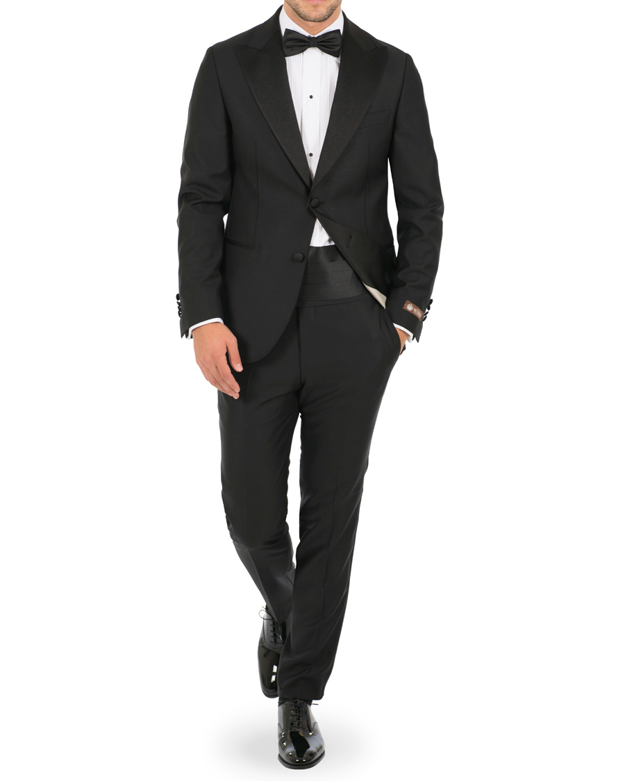 Homme | Costumes | Morris Heritage | Mike Peak Lapel Tuxedo Black